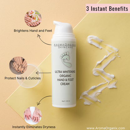 Hand Foot Whitening Cream – AromaOrganix